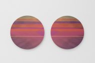 Katarina Loefstroem, P.O.V. #3 (Private View), 2015, UV-Print on wood, original, Ø 50 cm