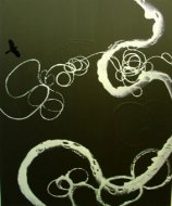 Untitled, 2005, acrylic on linen, adhesive film, 180 × 150 cm