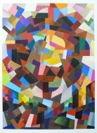 Alex Lawler, Rosasce 2 (after Freundlich), 2014, Collage using Artforum pages, 108 cm x 88 cm