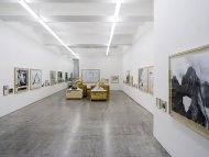 Hans Schabus, Alles muss in Flammen stehen, 2005, Installation Shot, Kerstin Engholm Galerie, Wien 