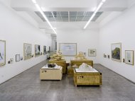Hans Schabus, Alles muss in Flammen stehen, 2005, Installation Shot, Kerstin Engholm Galerie, Wien 