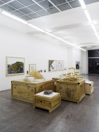 Hans Schabus, Alles muss in Flammen stehen, 2005, Installation Shot, Kerstin Engholm Galerie, Wien 