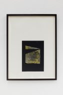 Marita Fraser, O.T., 2015, collage, metal leaf, 63 x 47,5 cm