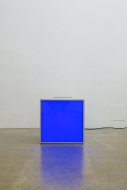 Angela Bulloch, Aluminium Single, 2014, 50,5cm x 50,5cm x 50,5cm, Installation Shot, Kerstin Engholm Galerie, 2014