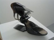 Rat Trap (Administrator), 2003, shoe, hair accessories, house key, blackberries