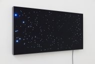 Angela Bulloch, Betelguese 2, 2011, LED installation, black powder coated frame, brackets, 134 x 67,7 x 15 cm